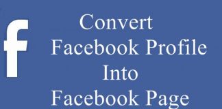 Convert Facebook Profile Into Facebook Page 2016