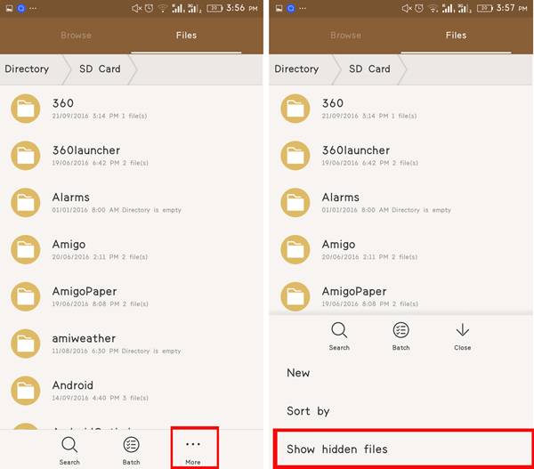 Hide Folder & Files In Android Without any App -3