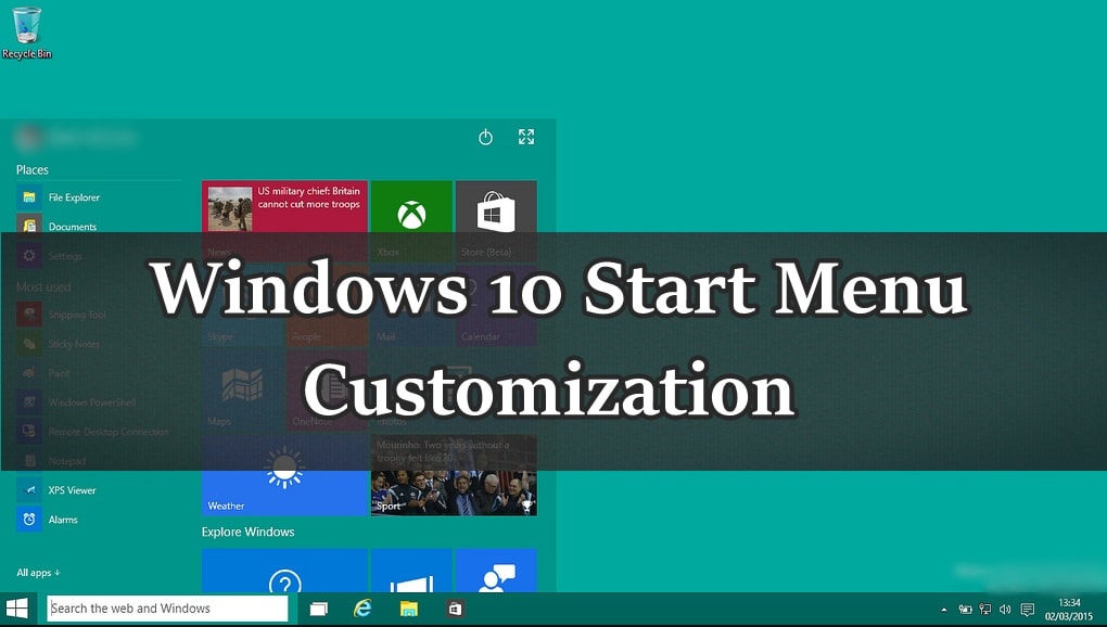 How to Customize Start Menu in Windows 10 Completely ?