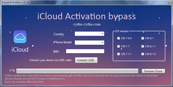 bypass icloud activation tool 2018
